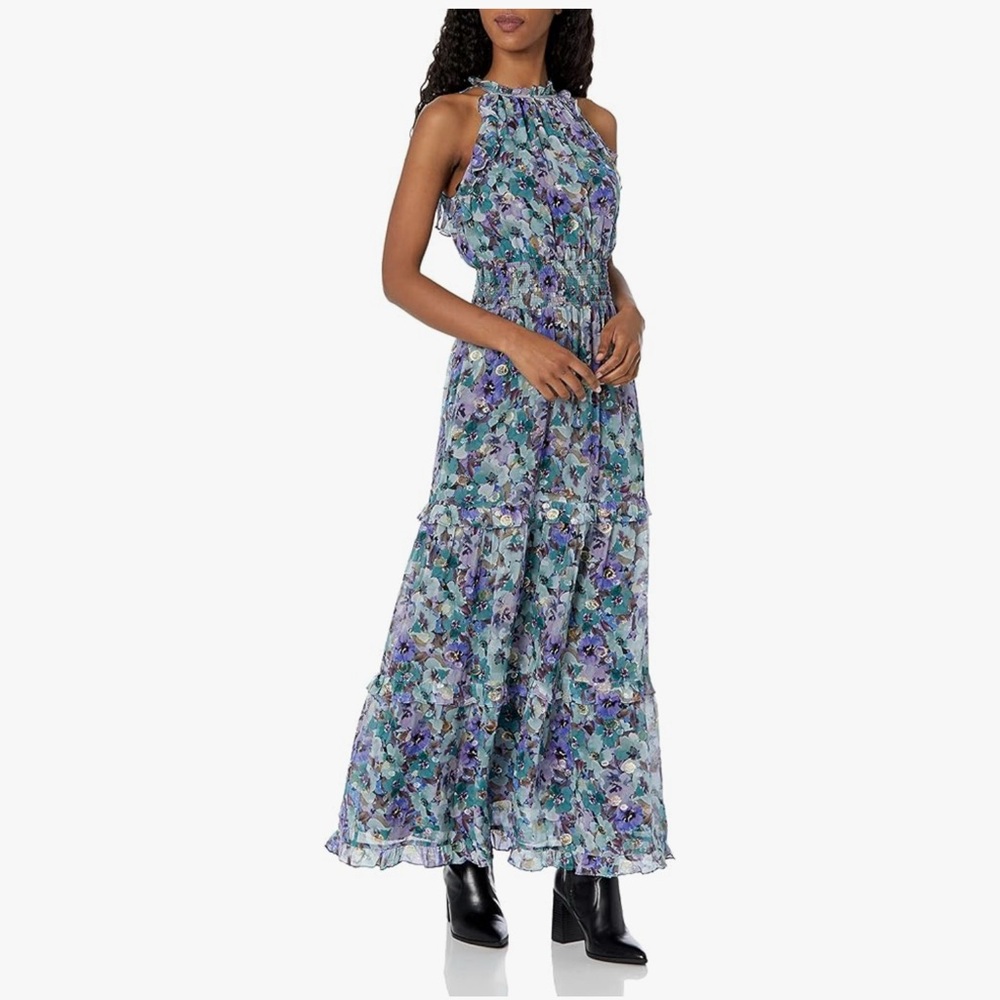 Shoshanna Mikala Gemstone Floral Maxi Dress.